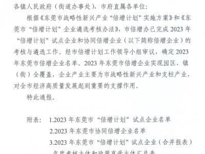 屢獲殊榮！國亨公司再次入選“倍增計劃”企業(yè)